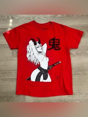 Threadless Red Graphic Logo Tee